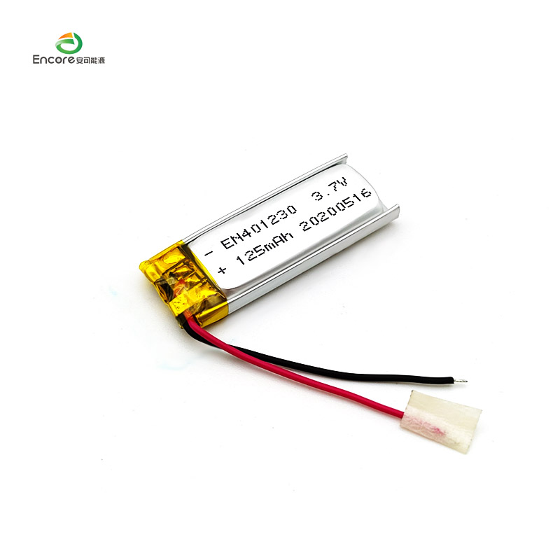 Batterie Lipo pour appareils portables intelligents 3.7v 125mah