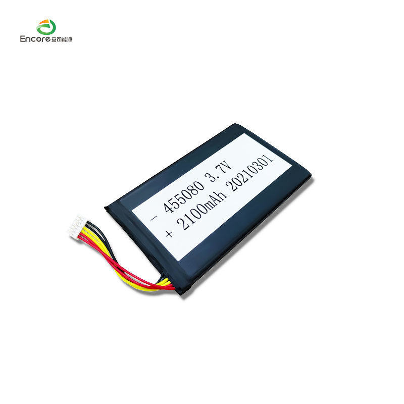 Batterie lipo 3.7v 2100mah 455080