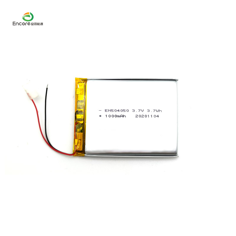 Batterie lithium polymère avec connecteur lipo JST, 504050, 3.7v, 1000mah, pour dispositif d'échange portable avec UL
