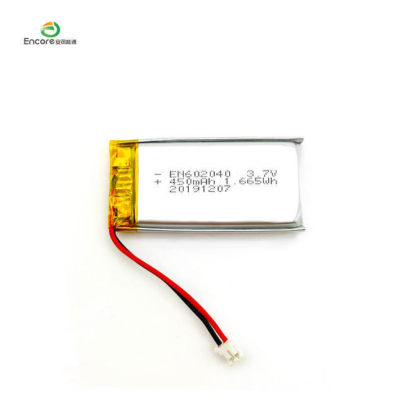 602040 Batterie Li Polymère 3.7v 450mah