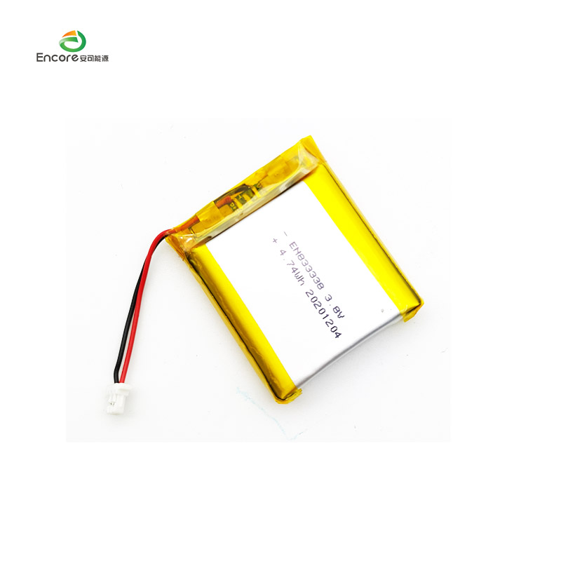 Cellule lipo rechargeable 833338 1280mAh 3.8v