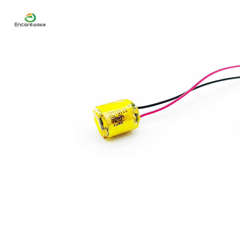 Batterie Lipo rechargeable de petit cylindre 3.7v